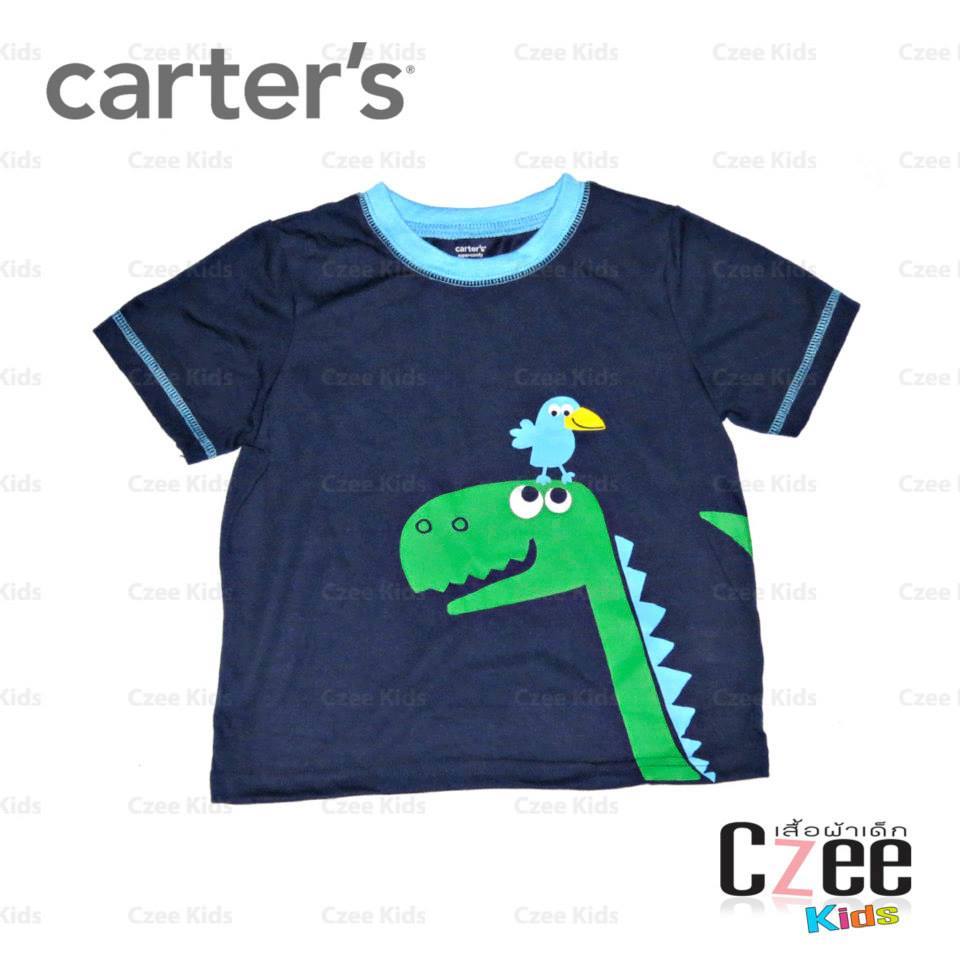 เสื้อผ้าเด็ก เสื้อยืด Carter's สีกรมท่า ลายไดโนเสาร์ รูปที่ 1