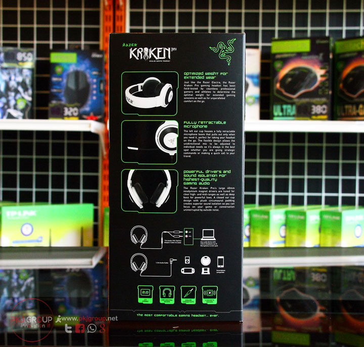 ขาย Razer Kraken Pro Headphone (White) สีขาว สวยงาม ราคากันเอง รูปที่ 5