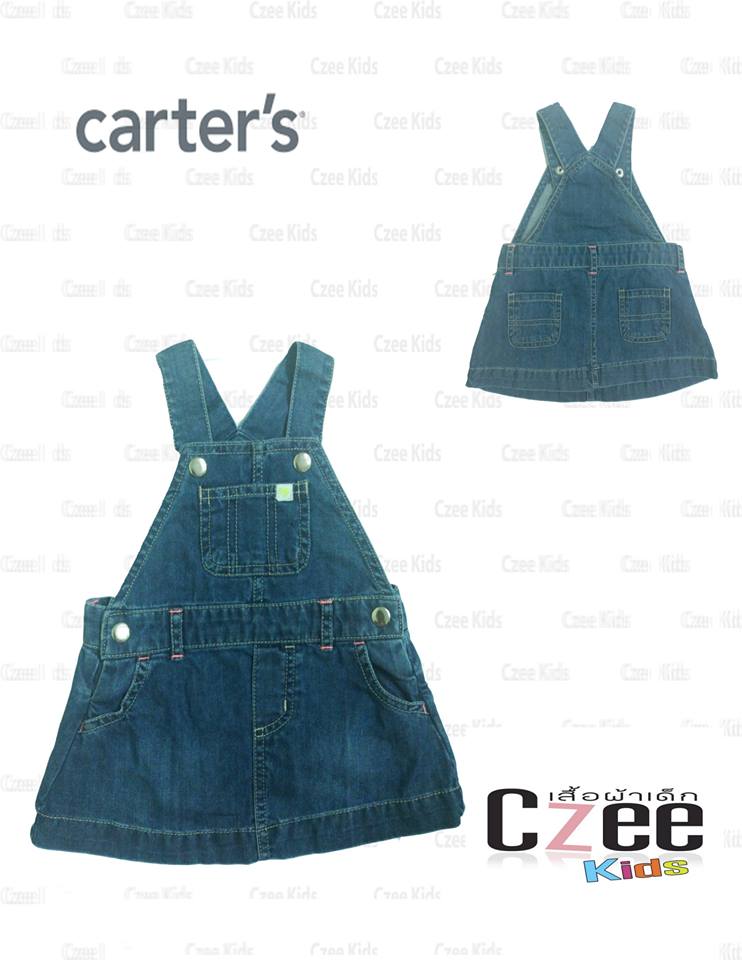 เสื้อผ้าเด็ก เอี๊ยมยีนส์กระโปรง Carter’s รูปที่ 1