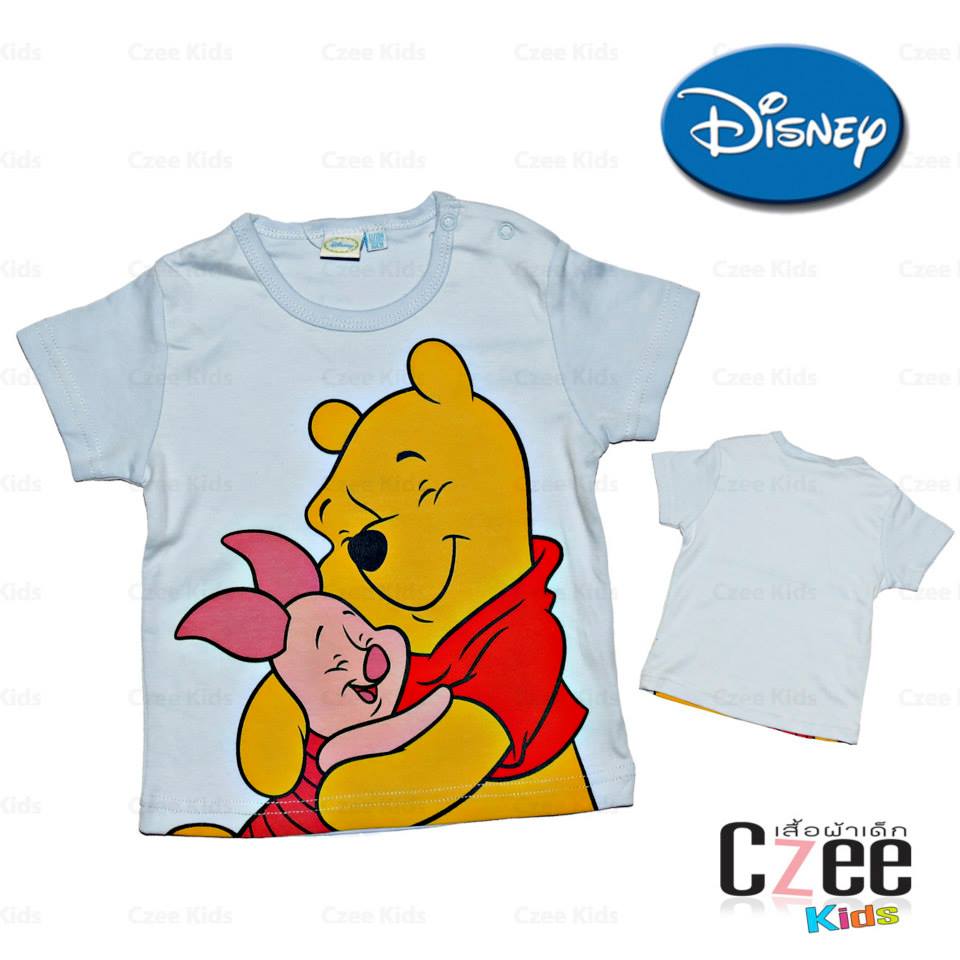 เสื้อผ้าเด็ก เสื้อยืดลายหมีพูห์สีฟ้า Disney รูปที่ 1