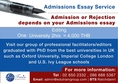 Admission  Essay 