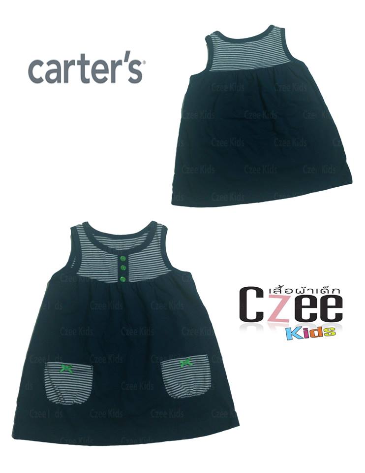 เสื้อผ้าเด็ก ชุดแซกสีน้ำเงิน (Carter’s) รูปที่ 1
