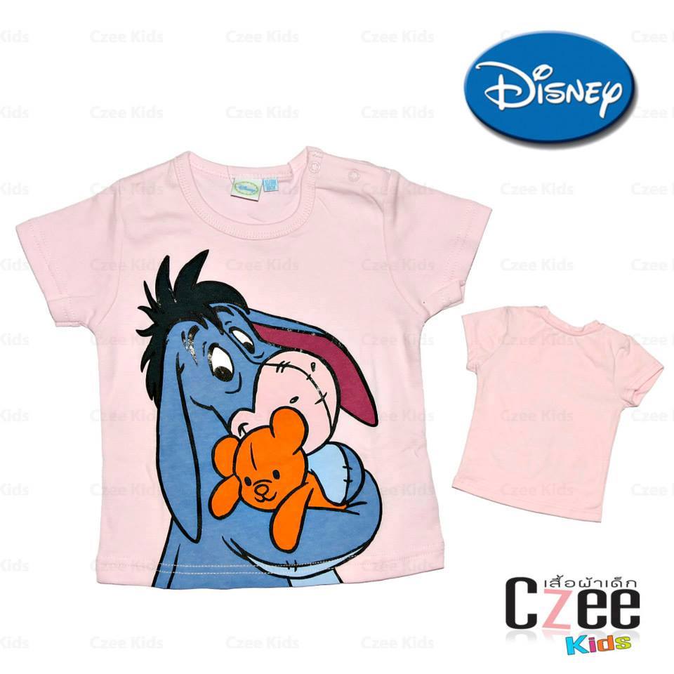 เสื้อผ้าเด็ก เสื้อยืดลายหมีพูห์สีชมพู Disney รูปที่ 1
