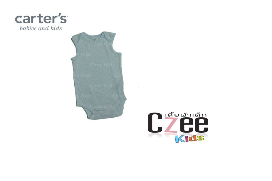 เสื้อผ้าเด็ก ชุดบอดี้สูท (Carter’s) สีขาว(ลายดาว) รูปที่ 1