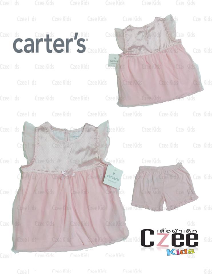 เสื้อผ้าเด็ก ชุดแซกสีชมพู พรุ้งพริ้ง (Carter’s) รูปที่ 1