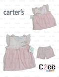 เสื้อผ้าเด็ก ชุดแซกสีชมพู พรุ้งพริ้ง (Carter’s)