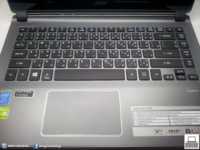 [ขายแล้วครับ] ACER V5-473PG-74504G1Taii สภาพใหม่ยกกล่อง ประกันยาว รูปที่ 4