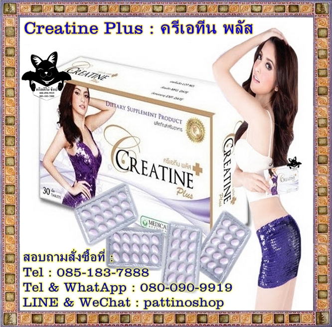 Creatine Plus : ครีเอทีน พลัส อาหารเสริมลดน้ำหนัก ลดอ้วน ตรงจุด ปลอดภัย ไม่กดสมอง ไม่เพลีย สำหรับคนอยากผอมไม่อยากเสี่ยง รูปที่ 1