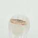 รูปย่อ Size Q bondsnet 18k 18ct Rose gold GP Band Wedding Crystal Lab Diamond Ring TD-196 รูปที่4