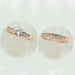 รูปย่อ Size Q bondsnet 18k 18ct Rose gold GP Band Wedding Crystal Lab Diamond Ring TD-196 รูปที่1
