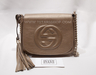 รูปย่อ กระเป๋า Gucci soho chain รุ่นฝาพับสายโซ่ แบบพลอย โฟร์ งาน Hi-end mirror เหมือนที่สุด หนังแท้ เป๊ะสุด รูปที่4