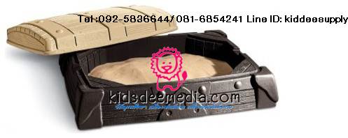 กะบะทรายหีบสมบัติ พลาสติกพร้อมฝาปิด รูปที่ 4