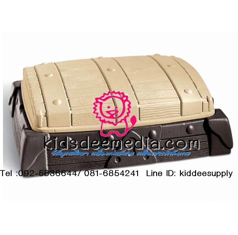 กะบะทรายหีบสมบัติ พลาสติกพร้อมฝาปิด รูปที่ 3