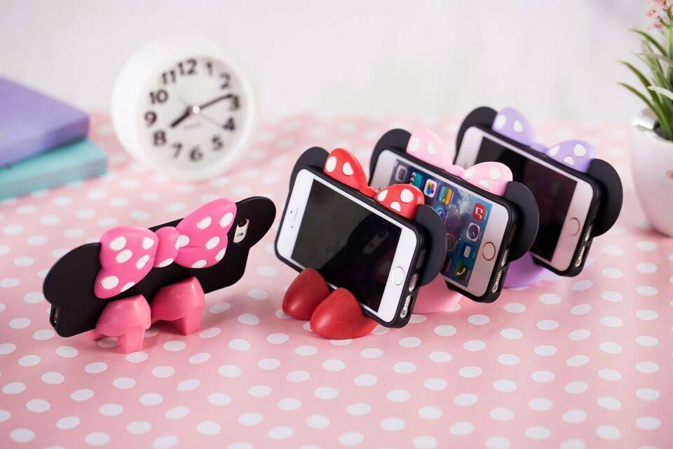 เคสไอโฟน5S/5 เคสซิลิโคลน 3D ลายการ์ตูน มินนี่มิกกี้ รูปที่ 1