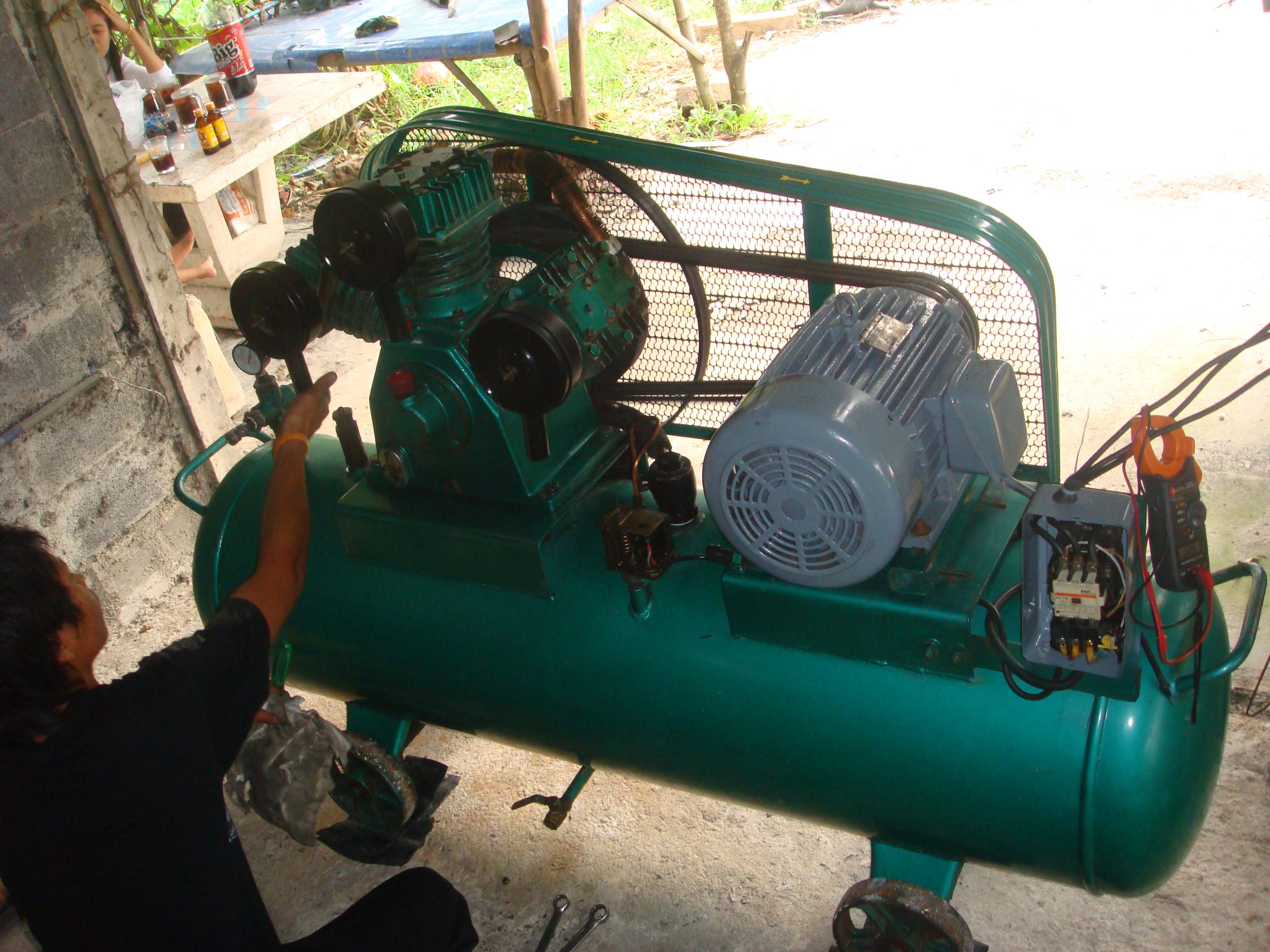 ปั้มลมลูกสูบมือสอง ถูกมาก มาก  air comp Air dryer เครื่องทำลมแห้ง  รูปที่ 2