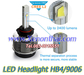 รูปย่อ ไฟหน้าLED Headlight HB4 2400 Lumen ไม่ใช้พัดลม  รูปที่1