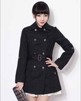 เสื้อโค้ท แฟชั่นเกาหลีตัวยาวพร้อมเข็มขัดใหม่สวยหรู นำเข้า พร้อมส่งTJ7275 ราคา1350บาท