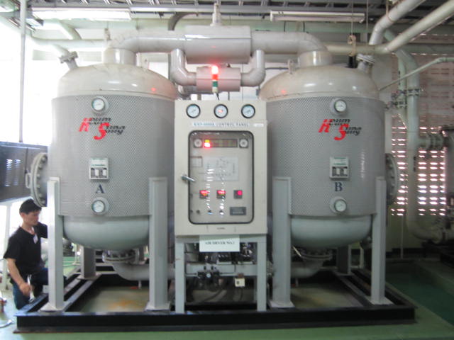 desiccant Air dryer Pressure dew point-70C เม็ดสารดูดความชื้น ทั้งลม แก๊สไข่เน่า แก๊สไฮโดรเจนซัลไฟด์ ระบบกำจัดความชื้น รูปที่ 3