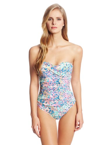 Swimsuit Kenneth Cole New York Women's Pebble To The Metal Faux-Twist One-Piece Swimsuit (Type one Piece) รูปที่ 5