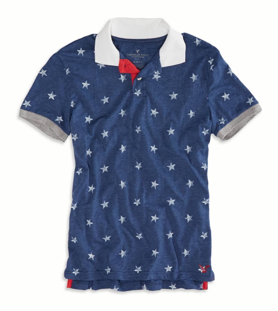 เสื้อโปโลแฟชั่นผู้ชาย American Eagle JERSEY POLO - PETAL BLUE รูปที่ 1