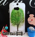 M764-10 เคสแข็ง HTC One M8 ลาย Green Tree