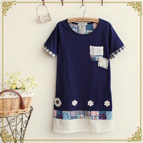 Women's Summer Lace Cloth Leisure T-shirt Size ( Fengbay Knit tee ) รูปที่ 3