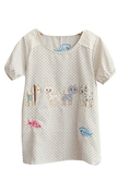 Women's Embroidery Animal Sticking Cloth T-shirt Size ( Fengbay Knit tee )