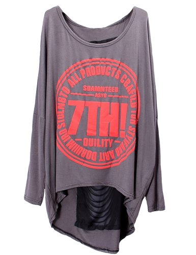 Camii Mia Women's Crewneck Hollow Batwing Sleeve T-Shirt ( Camii Mia Knit tee ) รูปที่ 3