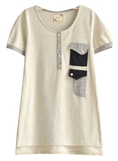 Women's Summer Pocket Cloth Sleeve T-shirt ( Fengbay Knit tee )