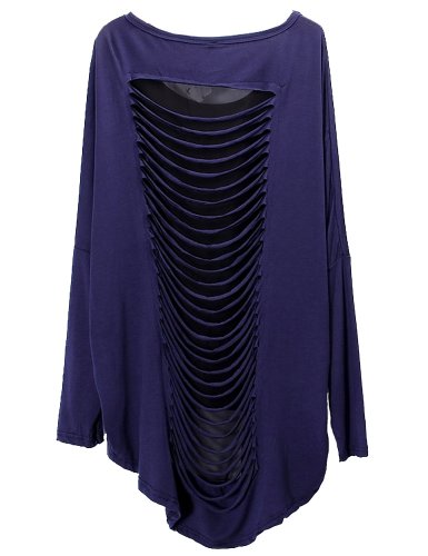 Camii Mia Women's Crewneck Hollow Batwing Sleeve T-Shirt ( Camii Mia Knit tee ) รูปที่ 5