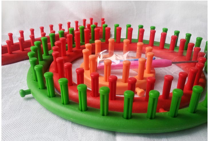 Y43 Knitting Loom แบบกลมและตรง เซ็ท 4 ชิ้น รูปที่ 2