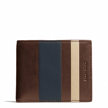กระเป๋าสตางค์ผู้ชาย COACH BLEECKER DEBOSSED STRIPE SLIM BILLFOLD F74593 รูปที่ 4