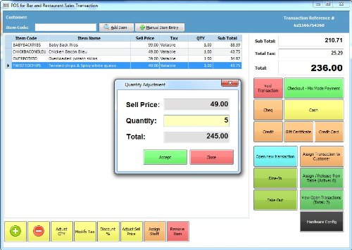 Checkout Plus Resturants and Bars Point of Sale Checkout Software; Inventory Management & Control, Touchscreen Point of Sale; Software Only Windows Only CDROM  [Pc CD-ROM] รูปที่ 4
