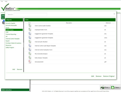Vitalics Accounting Internal Control Software [Download] [ 1.1.5 Edition ] [PC Download] รูปที่ 5