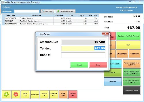 Checkout Plus Resturants and Bars Point of Sale Checkout Software; Inventory Management & Control, Touchscreen Point of Sale; Software Only Windows Only CDROM  [Pc CD-ROM] รูปที่ 7