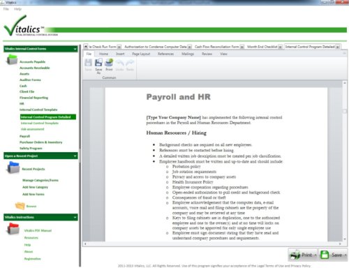 Vitalics Accounting Internal Control Software [Download] [ 1.1.5 Edition ] [PC Download] รูปที่ 7