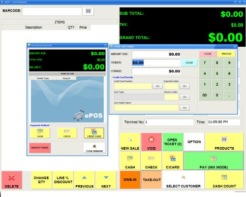 ECheckout ; Point of Sale Checkout For Restaurants, Inventory Management and Touch Screen Register Point of Sale Software; Software Only Windows Only ; 5 User License Windows PCs Only  [Windows PCs CD-ROM] รูปที่ 4