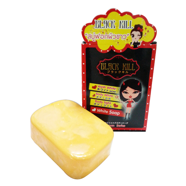 สบู่ฟอกผิวขาว Blackkill Whitening body soap (สบู่แบล็คคิล)สบู่ฟอกตัวขาว แค่ฟอกก็ขาวได้!! รูปที่ 2