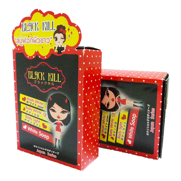 สบู่ฟอกผิวขาว Blackkill Whitening body soap (สบู่แบล็คคิล)สบู่ฟอกตัวขาว แค่ฟอกก็ขาวได้!! รูปที่ 4