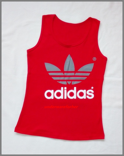 เสื้อกีฬา ADIDAS ผู้หญิง สีแดงโลโก้สีเทาสวยมาก รูปที่ 2