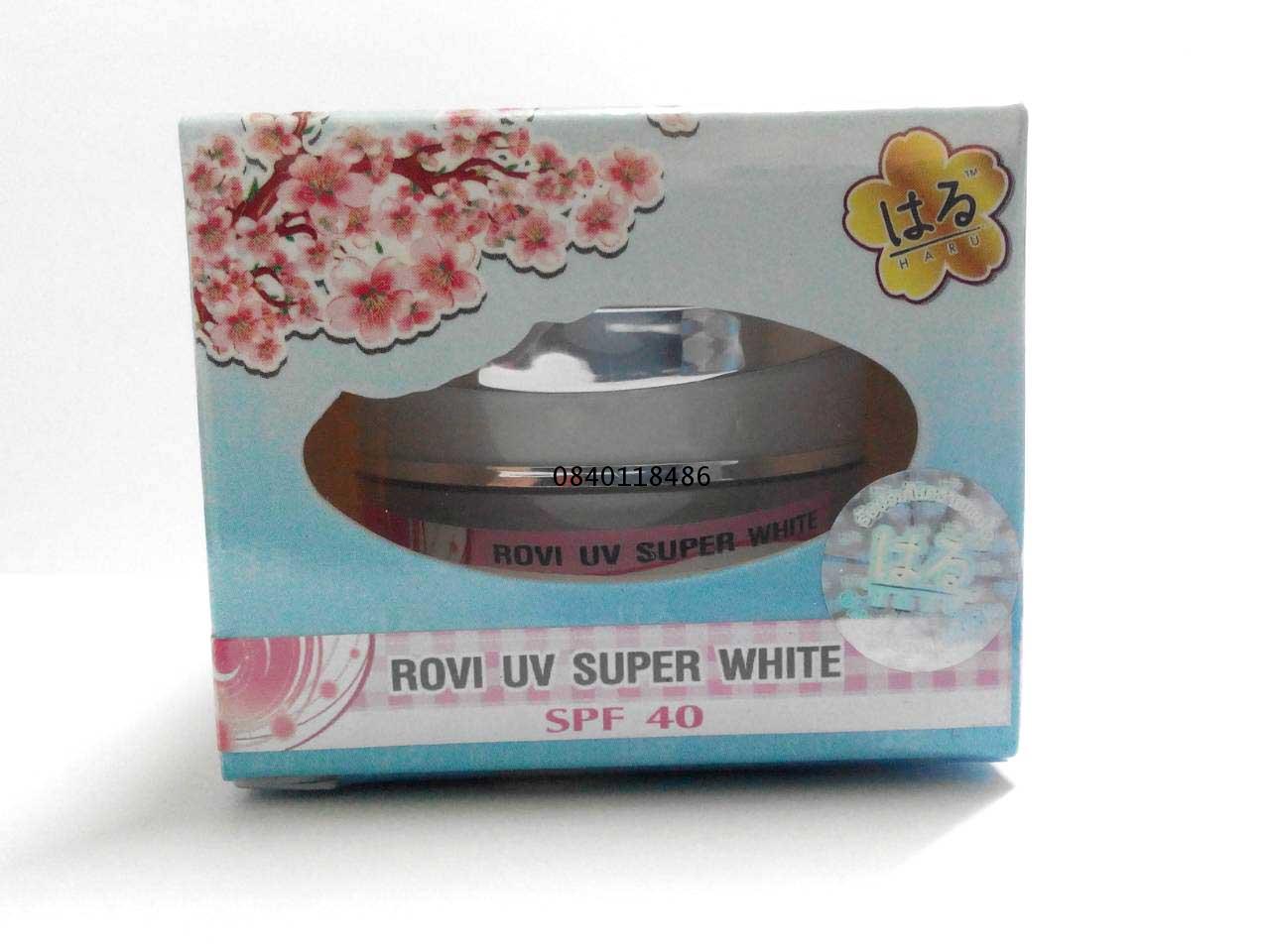 ครีมฮารุ haru ROVI UP SUPER WHITE SPF40 (กันแดดชุดเหลือง) รูปที่ 2