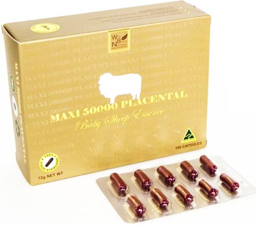 ปลีกส่ง รกแกะสกัดแห้ง 50,000 mg. บำรุงผิวเพื่อผิวสุขภาพดี เนียนใส ขนาด 100 แค็ปซูล รูปที่ 1