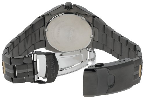 Seiko Men's SGEE57 Sporty Dress Black Ion Finish Watch รูปที่ 4