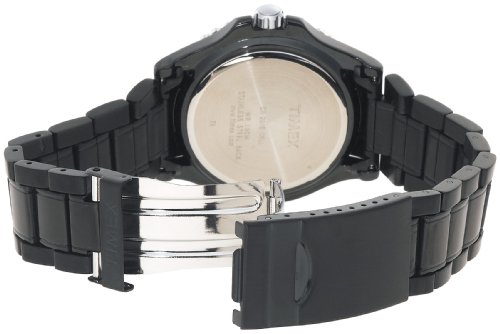 Timex Men's T2M947 Black IP Analog Dress Stainless Steel Bracelet Watch รูปที่ 4
