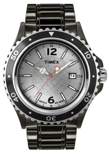 Timex Men's T2M947 Black IP Analog Dress Stainless Steel Bracelet Watch รูปที่ 3
