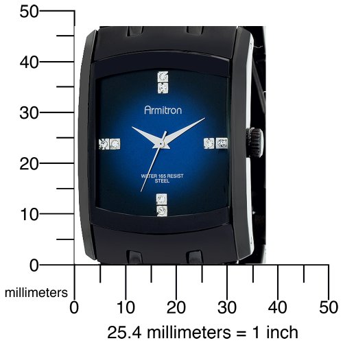 Armitron Men's 204507DBTI Stainless Steel Watch with Swarovski Crystals รูปที่ 5