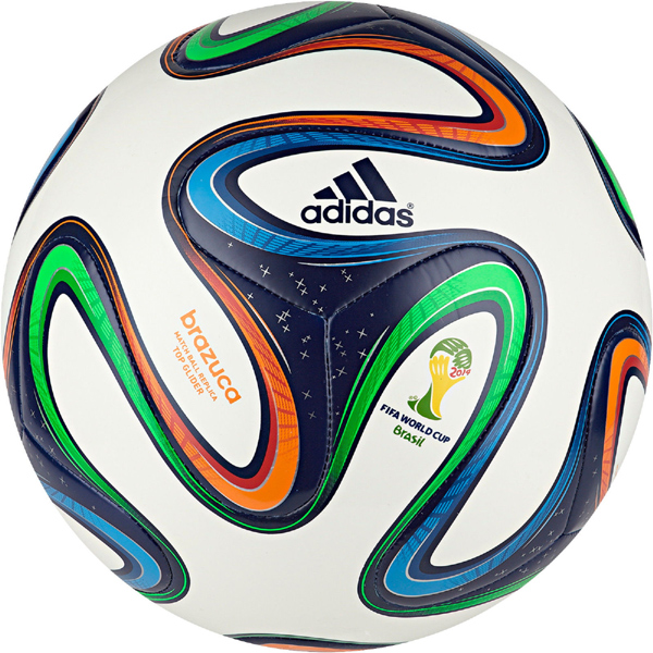 ลูกบอล ลูกฟุตบอล อาดิดาส บราซูกา Adidas Brazuca จาก ฟุตบอลโลก FIFA World Cup 2014 รุ่น D86688 ของแท้ ราคา 590 บาท รูปที่ 1