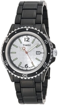 Timex Men's T2M947 Black IP Analog Dress Stainless Steel Bracelet Watch