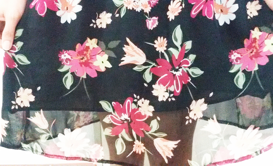 ขายชุดคลุมท้อง size M เป็นเดรสสีดำลายดอกไม้ สุุดเซ็กซี่ หลังคลอดยังกลับมาใส่ได้ คุ้มสุดๆๆ  รูปที่ 5