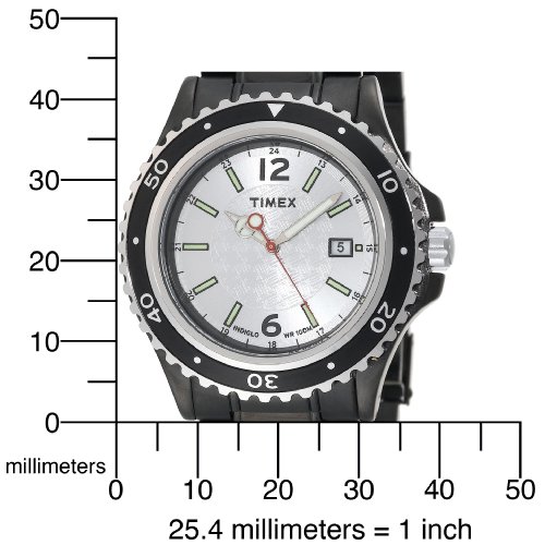 Timex Men's T2M947 Black IP Analog Dress Stainless Steel Bracelet Watch รูปที่ 6